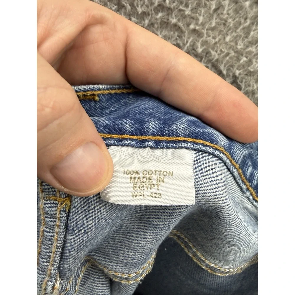 Levis 501 XX Jeans Mens 33x34 Blue Original Fit Button Fly Grunge Skater Y2K